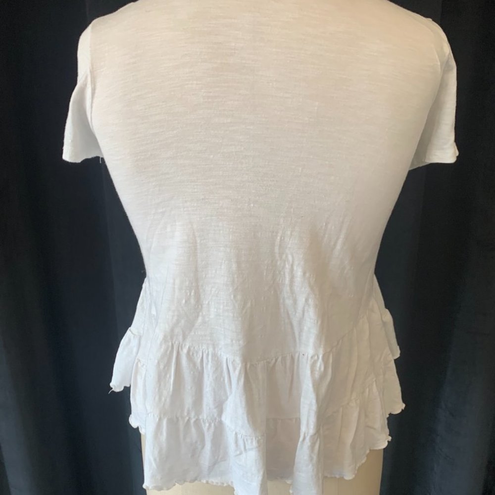 White Ruffle Top - Picture 2 of 2